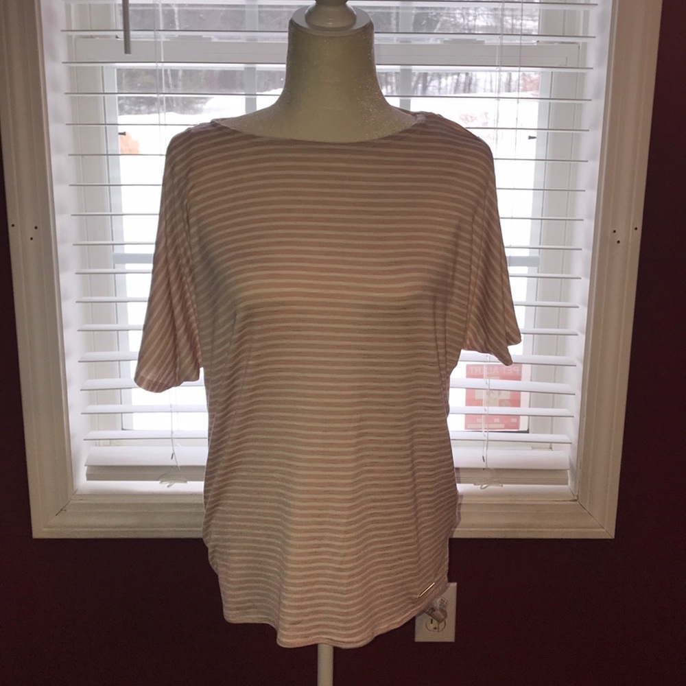 NWT JONES NYC WMN SZ M cold shoulder spring shirt